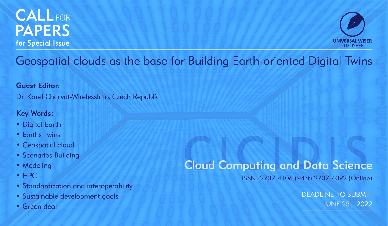 Special Issue of Cloud Computing and Data Science 